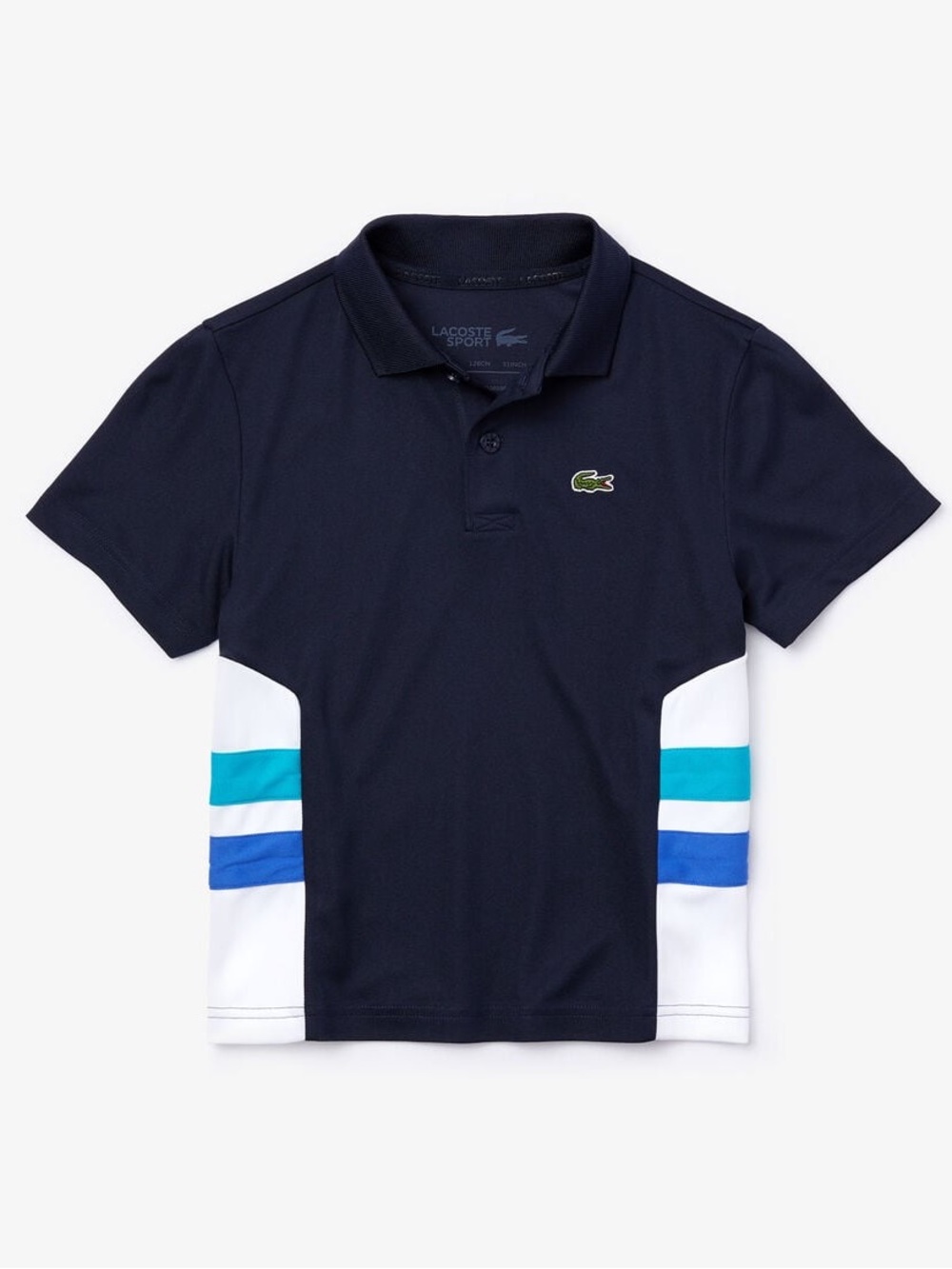Boy's Lacoste Sport Breathable Colourblock Tennis Polo Shirt